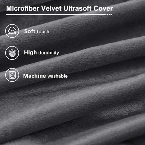 Giant Bean Bag Chair for Adults Convertible Bed with Microfiber Cover Charcoal G62613