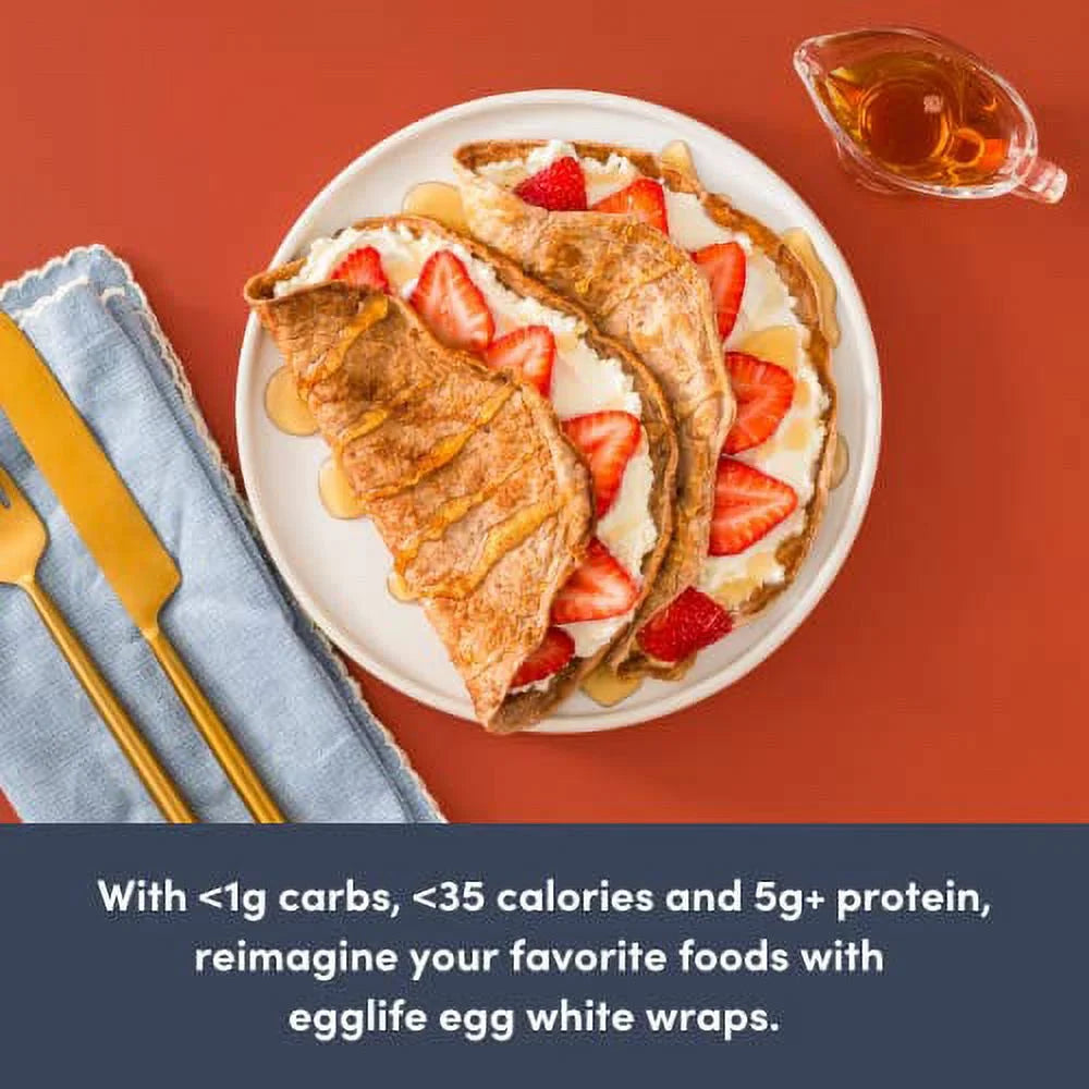 egglife egg white wraps, Sweet Cinnamon, 72 Total Wraps Z7814
