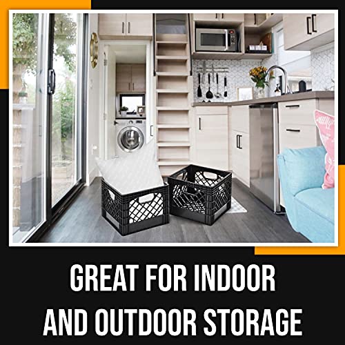 Black Milk Crate 11" x 13" x 13", Pack of 2 O255
