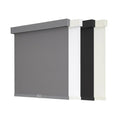 100% Blackout Roller Shades Cordless Blinds for Windows, Free-Stop Shades with Valance, Thermal Insulated Fabric, UV Protection, Natural Woven Blinds for Home and Office (20" W x 72" H, White)