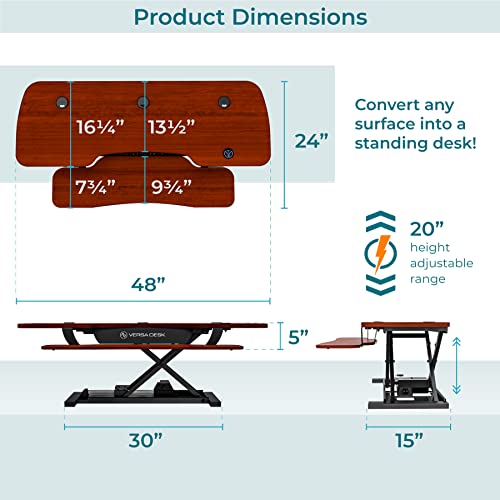 VERSADESK PowerPro™ 36 Inch Electric Standing Desk Converter, Black H627