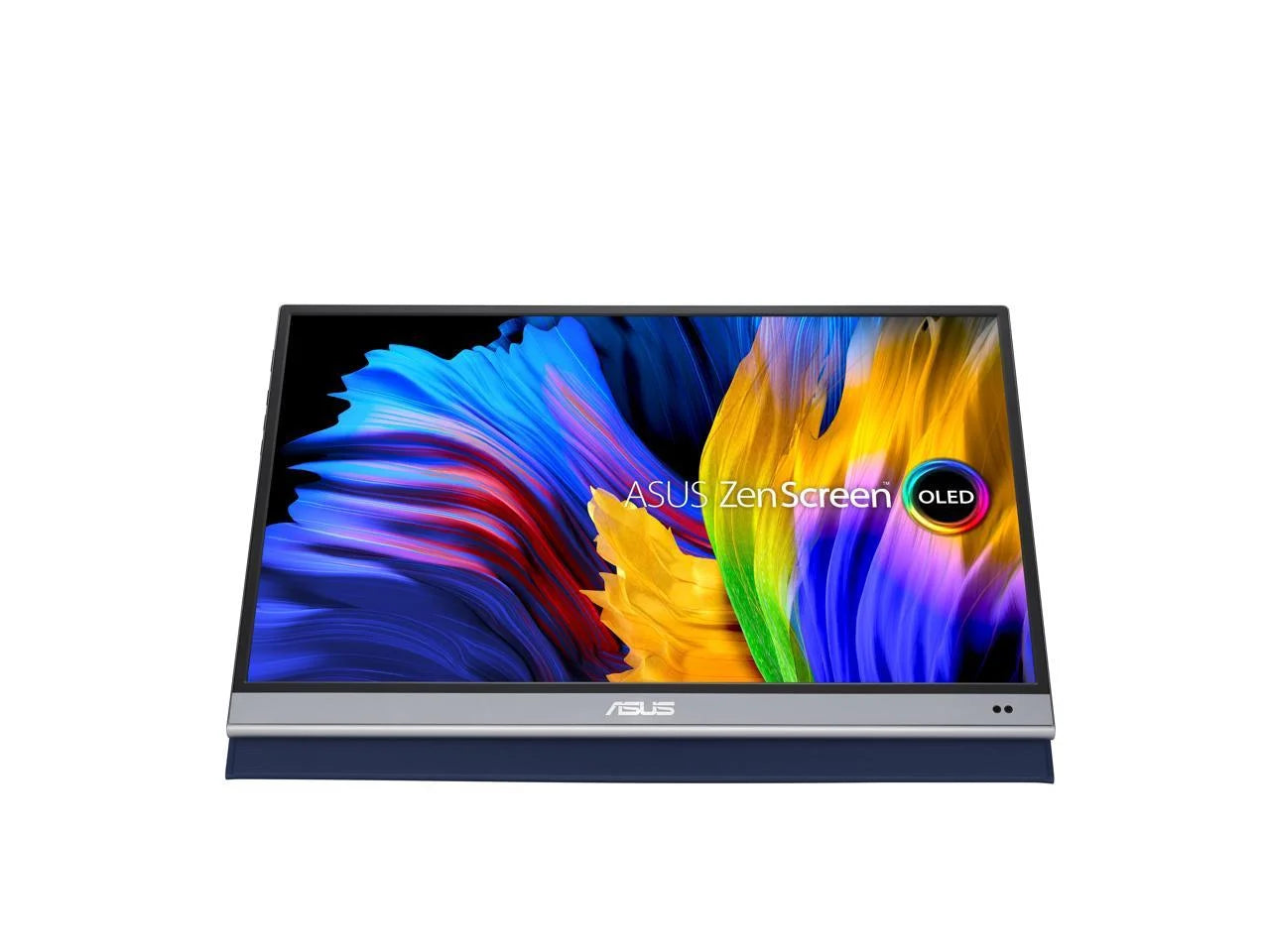 ASUS ZenScreen OLED MQ16AH Portable Monitor - 15.6-inch FHD (1920 x 1080), OLED, 100% DCI-P3, 1 ms Response Time, Delta E < 2, HDR-10, USB Type-C, Mini HDMI, Proximity Sensor, Smart Case, Flicker Free