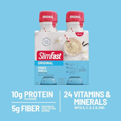 SlimFast Meal Replacement Shake, Creamy Milk Chocolate, 11 Fl Oz, 12 Count Q3335