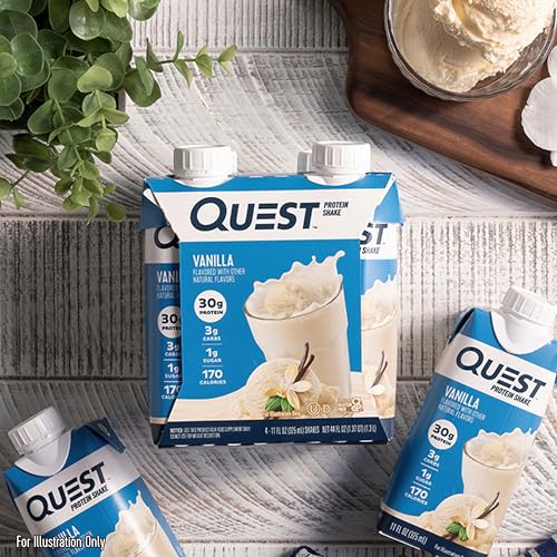 Quest Nutrition Salted Caramel Protein Shake, 30g Protein, 11 fl oz, 12 Pack C47408