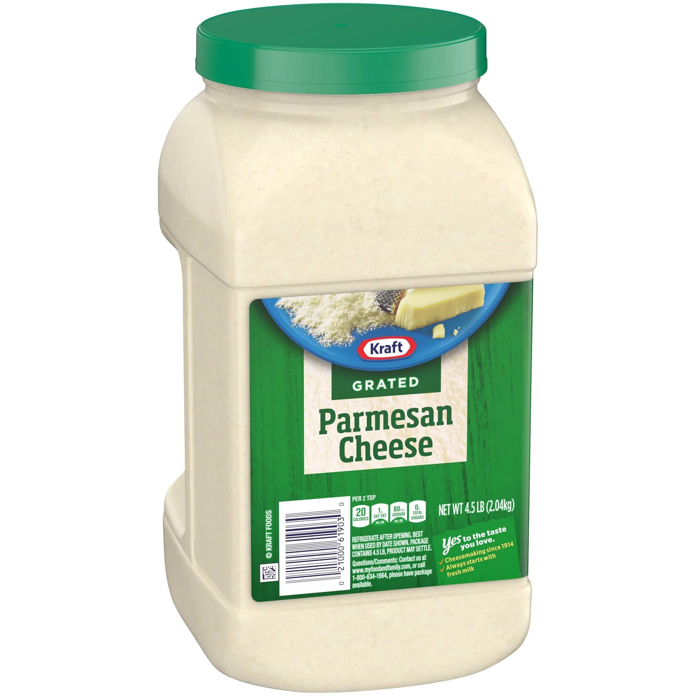 Kraft Parmesan Grated Cheese, 4.5 lb Jug M88580