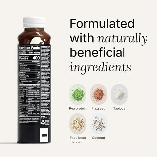 Huel Ready-to-Drink Chocolate Meal Replacement, 20g Protein, 16.9 Fl Oz (12 Pack) D52742