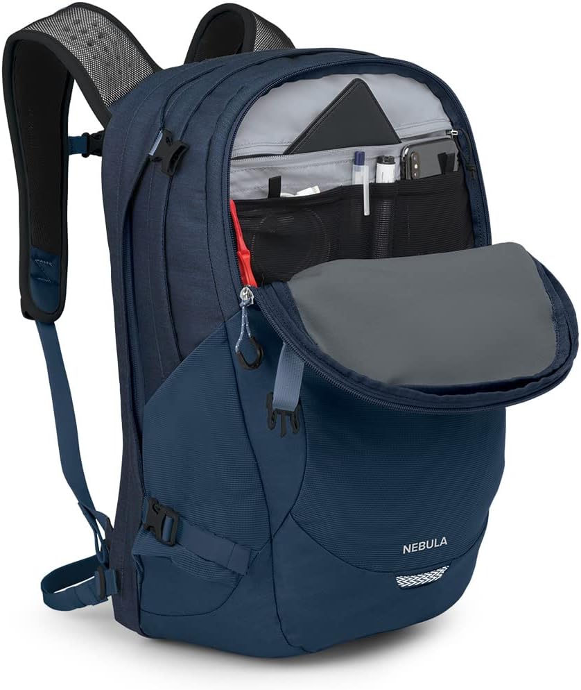 Osprey Nebula Commuter Backpack, Atlas Blue/Heather, with Daylite Plus Black I2376