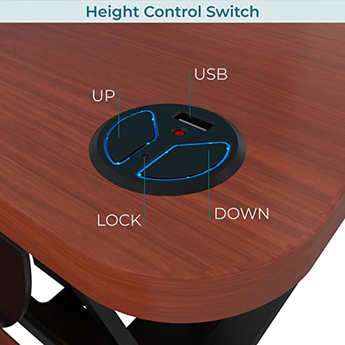 VERSADESK PowerPro™ 36 Inch Electric Standing Desk Converter, Black H627
