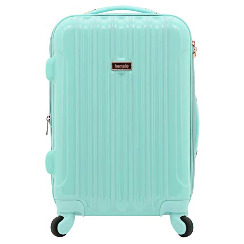 kensie Women's Alma Hardside Spinner Luggage, Expandable, Midnight Blue, Carry-On 20-Inch