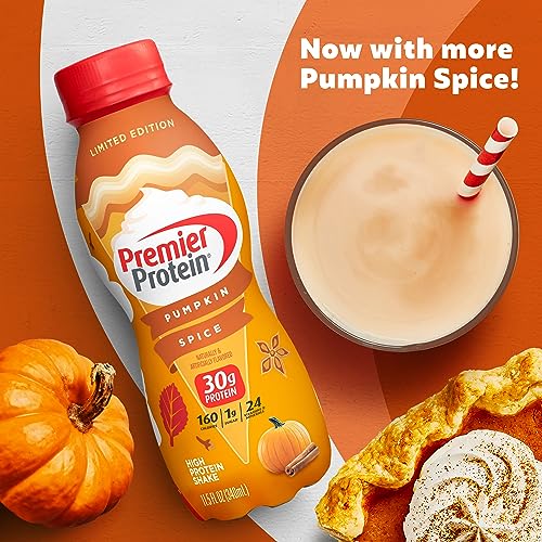 Premier Protein Shake Café Latte, 30g Protein, 11.5 fl oz, 12 Pack B4466
