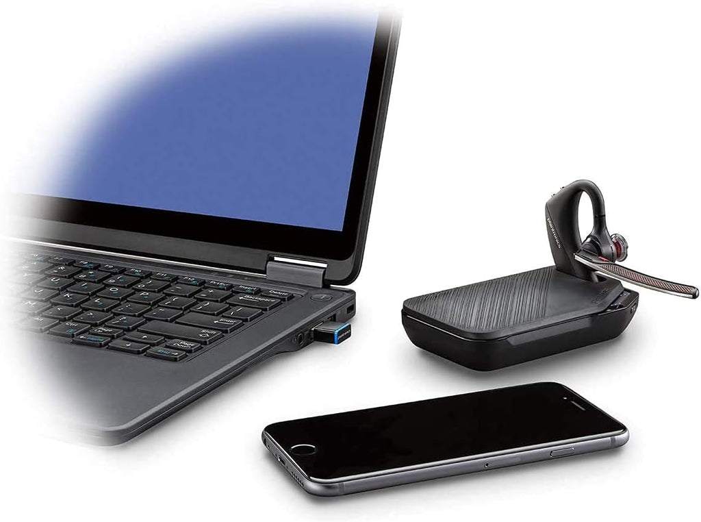 Plantronics Voyager 5200 UC Poly Bluetooth Monaural Headset Noise Canceling A51966