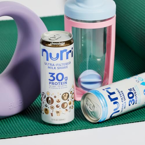 Nurri Ultra Filtered Milk Shake Vanilla, 11 fl oz, 12 Cans P71053