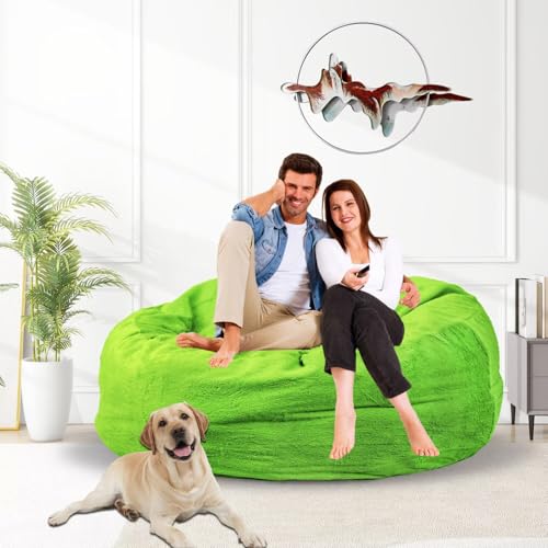 Bean Bag Chair for Adults 3FT, Soft Removable Cover, Light Gray M535251