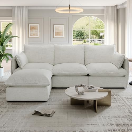 Cloud Modular Sectional Sofa, Waterproof Down Filled, High Backrest 5 Seater, Dark Gray J53470
