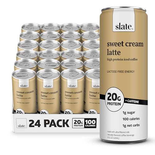 Slate Milk High Protein Dark Chocolate Shake, Lactose Free, 11 fl oz, 12 Cans C31569