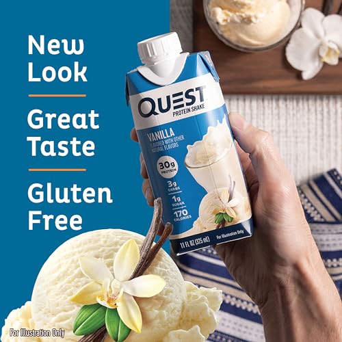 Quest Nutrition Salted Caramel Protein Shake, 30g Protein, 11 fl oz, 12 Pack C47408