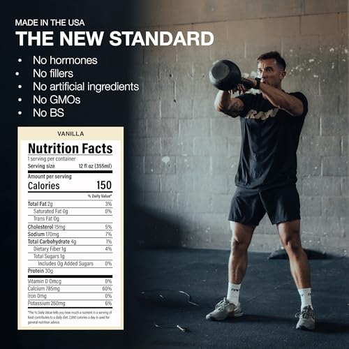 RAW Ready-to-Drink Protein Shake, Mocha Latte, 12 Fl Oz D1845