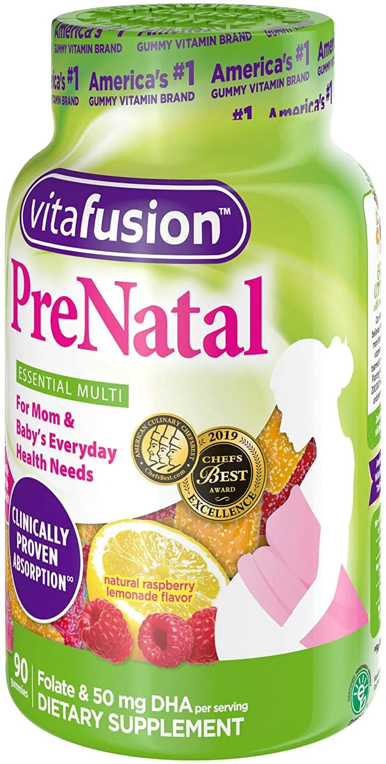 Vitafusion Prenatal Gummy Chews, 90 Count (Pack of 3) K843