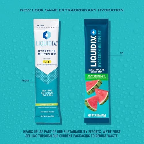 Liquid I.V. Hydration Multiplier Lemon Lime Electrolyte Powder Drink Mix, 16 Servings K2401