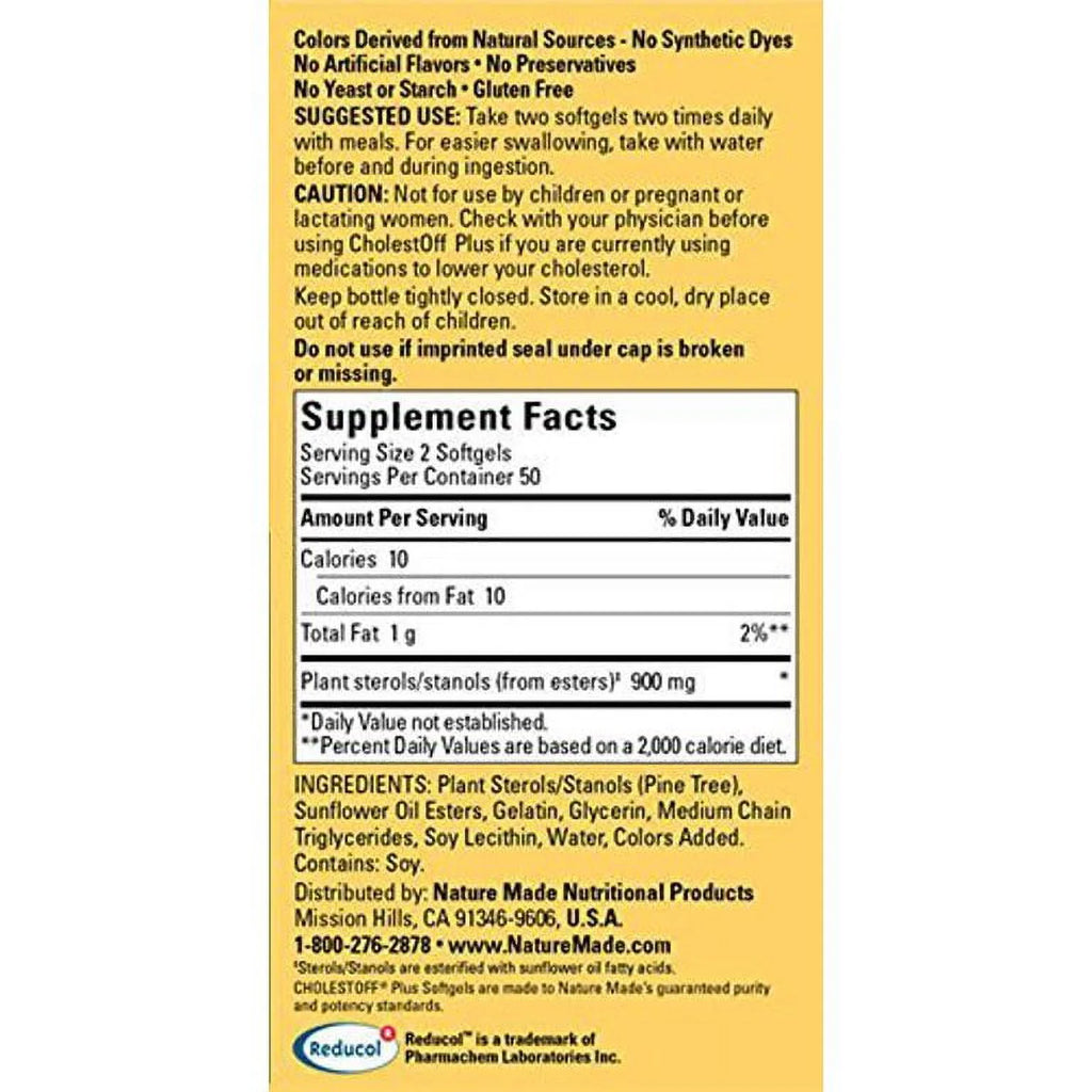 Nature Made CholestOff Plus Softgels, 100 Count U28713