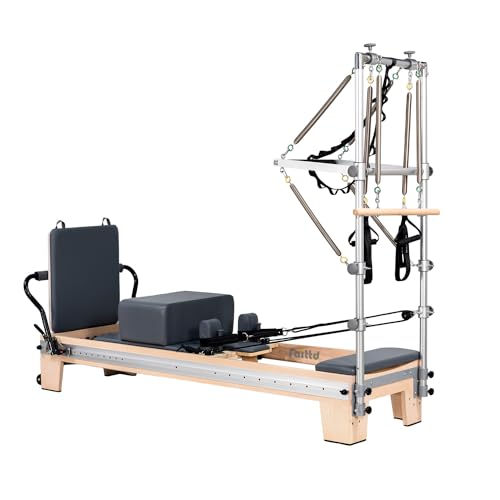 Pilates Reformer,Pilates Reformer Equipment with Reformer Accessories, Reformer Box,Jump Board, Reformer Pilates Machine for Home Workouts