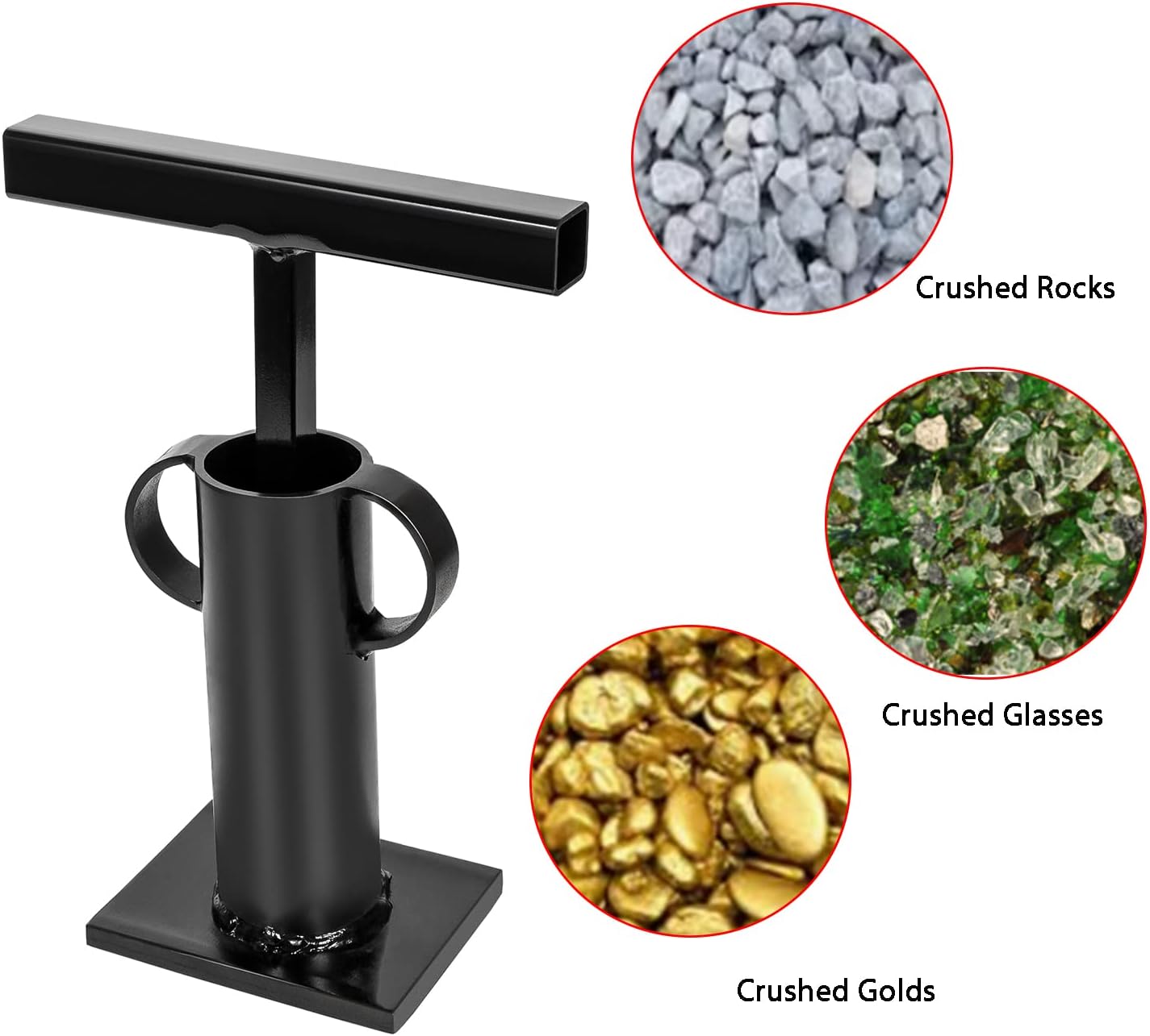 Sunluway Rock Crusher Heavy Duty Frit Maker Glass Breaker Ore Crusher Z183949