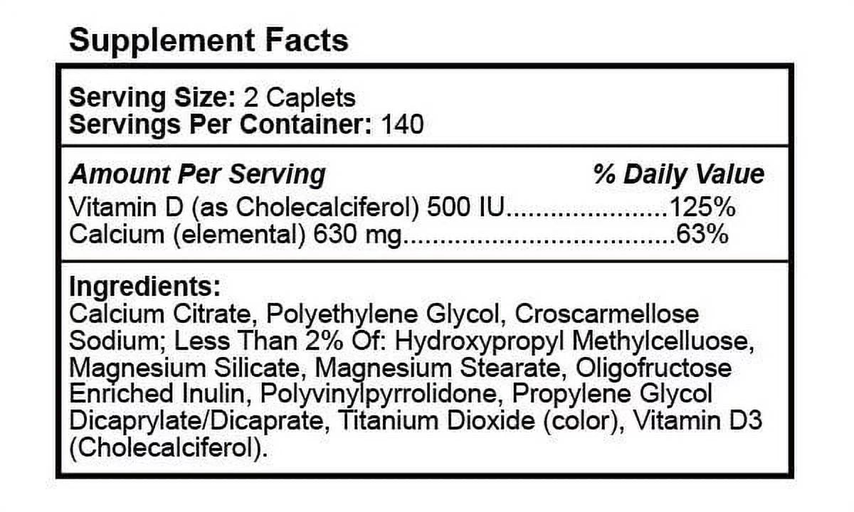 Citracal Calcium Plus D3, 2 Pack, 280 ct Z720
