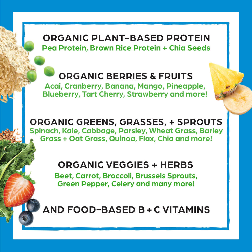 Orgain Organic Vegan Protein Powder Vanilla Bean, 21g Plant Based Protein, 2.02lb D9636