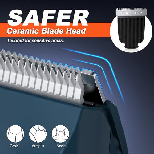 Men's 2-in-1 Body Hair Trimmer with Ceramic Blades K774025