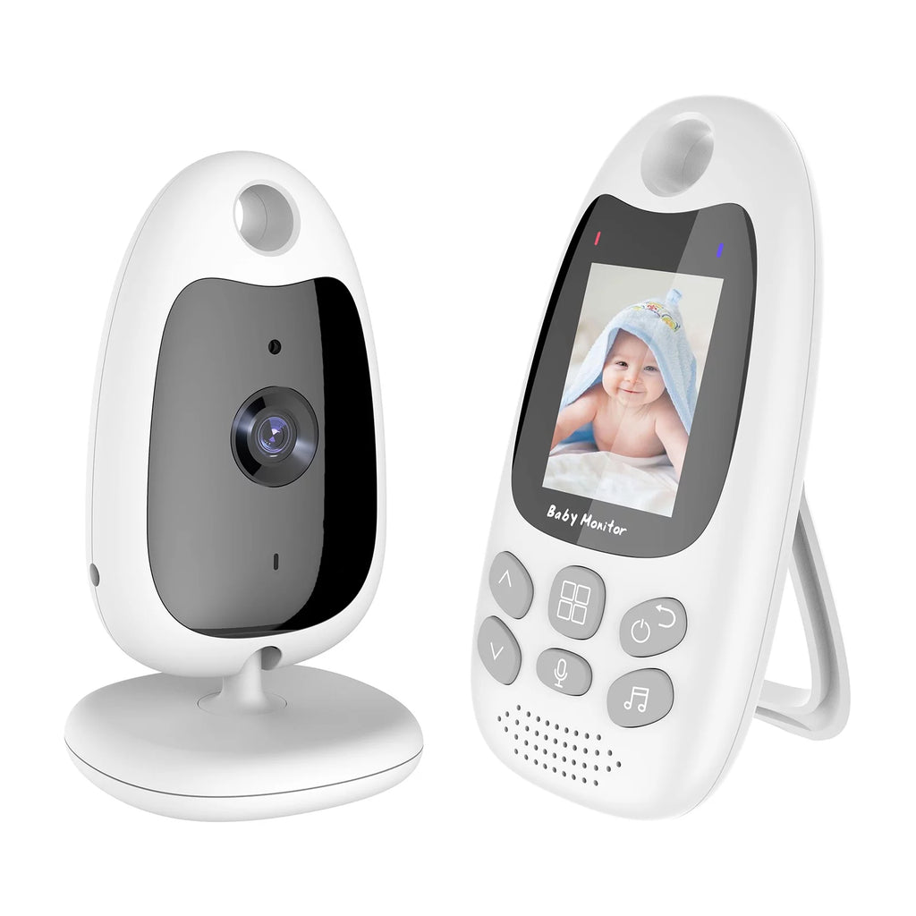 Wireless Monitor Digital Video Monitor for with 2.0 Inch LCD Screen Room Detection Auto Built-in Music Multi-Language Setting