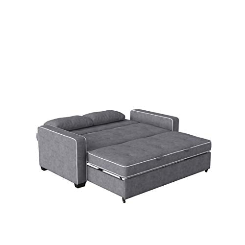 Serta Ainsley Convertible Sleeper Sofa Queen Size Navy Velvet V951