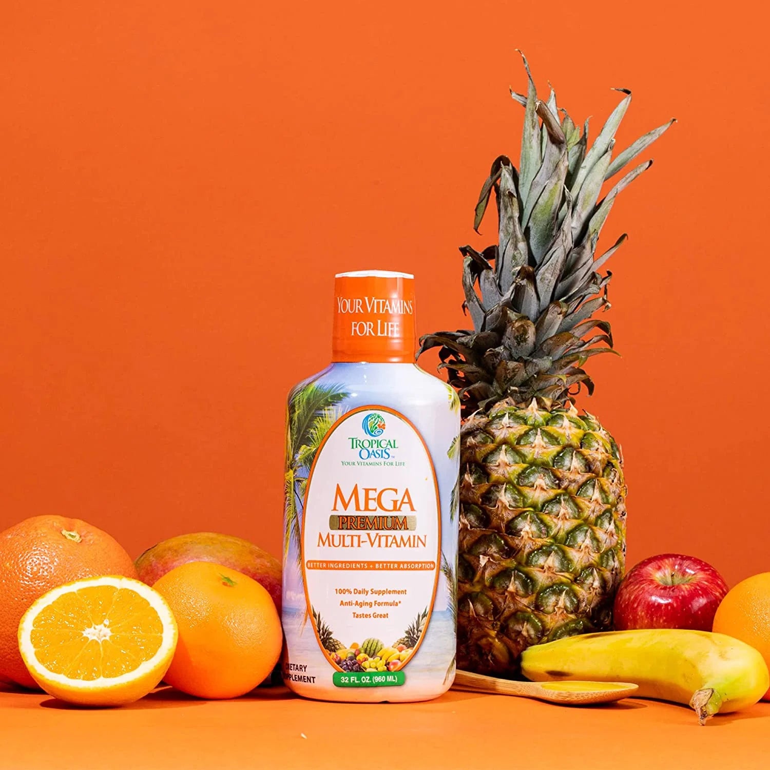 Tropical Oasis Mega Premium Multi-Vitamin 32 fl oz Liquid B721090