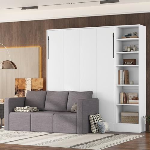 Ball & Cast Murphy Bed Queen Size with Cushion, White B692