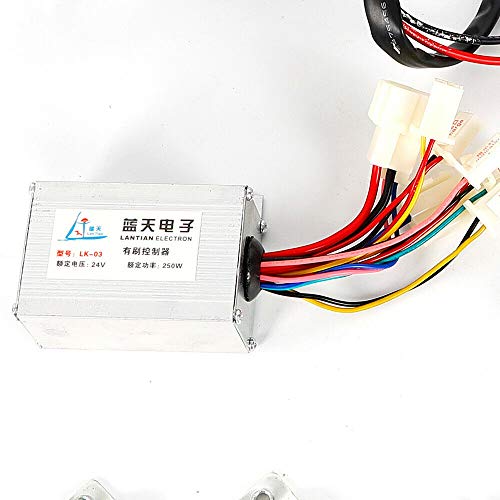 TBVECHI 24V 350W Electric Bicycle Motor Kit, Left Side Drive Conversion Set G8675