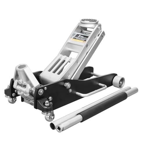 BIG RED T815016L Torin Hydraulic Low Profile Racing Floor Jack, 1.5 Ton Capacity, Blue M736