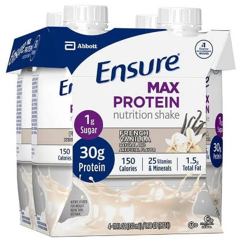 Ensure Max Protein Nutrition Shake Vanilla 44 Fl Oz A46245