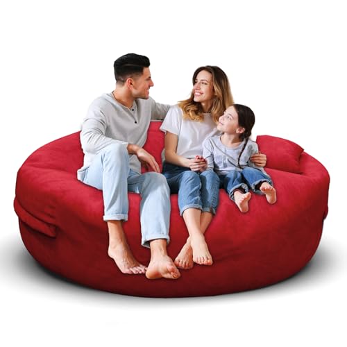 Bean Bag Chair for Adults 3FT, Soft Removable Cover, Light Gray M535251