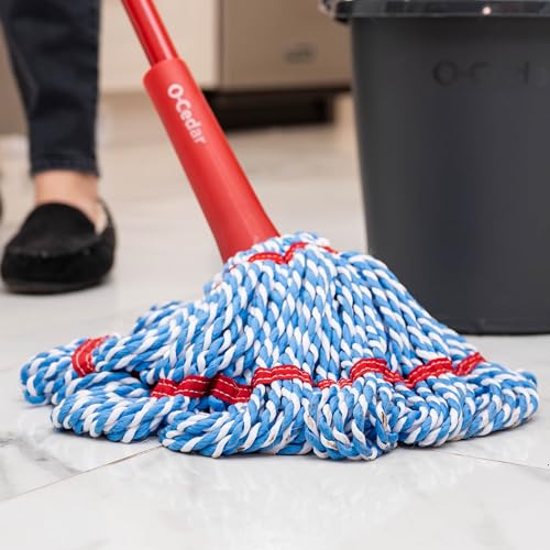 O-Cedar MicroTwist MAX Microfiber Twist Mop with 2 Extra Refills, Hands-Free Wringing, 18-Inch Mop Head A9926