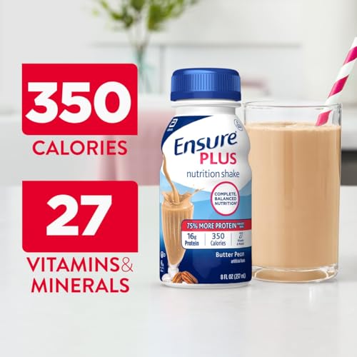 Ensure Plus Strawberry Nutrition Shake 8 fl oz 24 Pack Q66159
