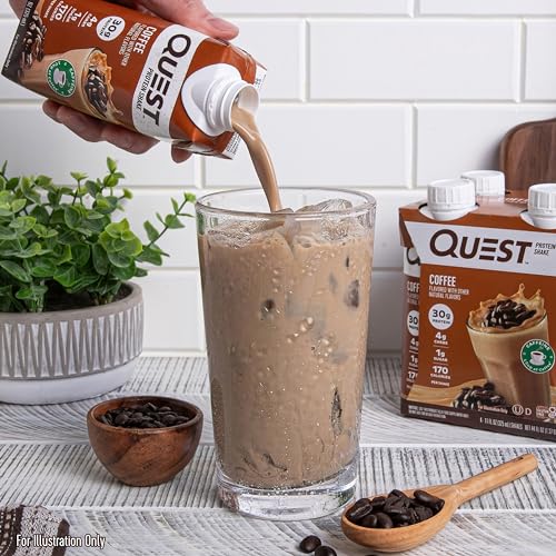 Quest Nutrition Salted Caramel Protein Shake, 30g Protein, 11 fl oz, 12 Pack C47408