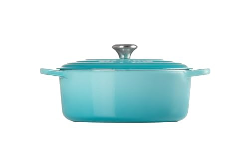 Le Creuset Enameled Cast Iron Signature Oval Dutch Oven, 9.5 qt., Cerise C95821