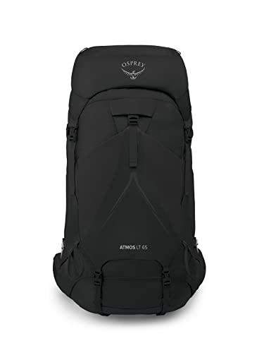 Osprey Atmos AG LT 65L Men's Backpacking Backpack, Black, L/XL Y592