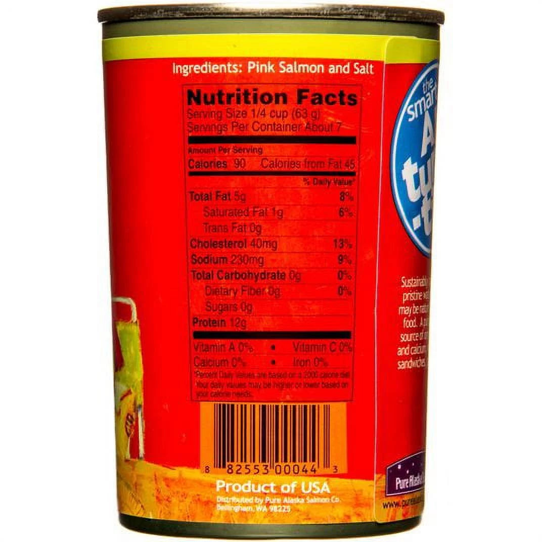 Pure Alaska Think Pink Wild Pink Salmon Big Can 14.75 oz Q137460