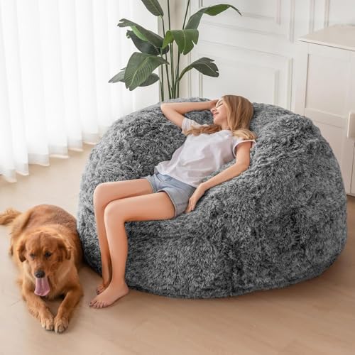 MAXYOYO Giant Bean Bag Chair Bed for Adults, Convertible Floor Sofa G466