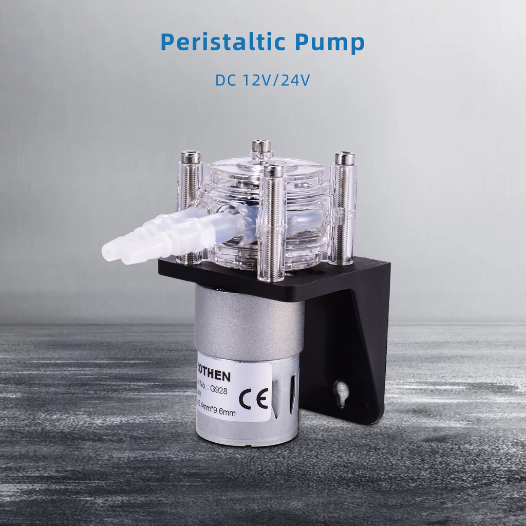 GROTHEN DC 12V Peristaltic Dosing Pump with Silicone Tubing for Aquarium Lab V944