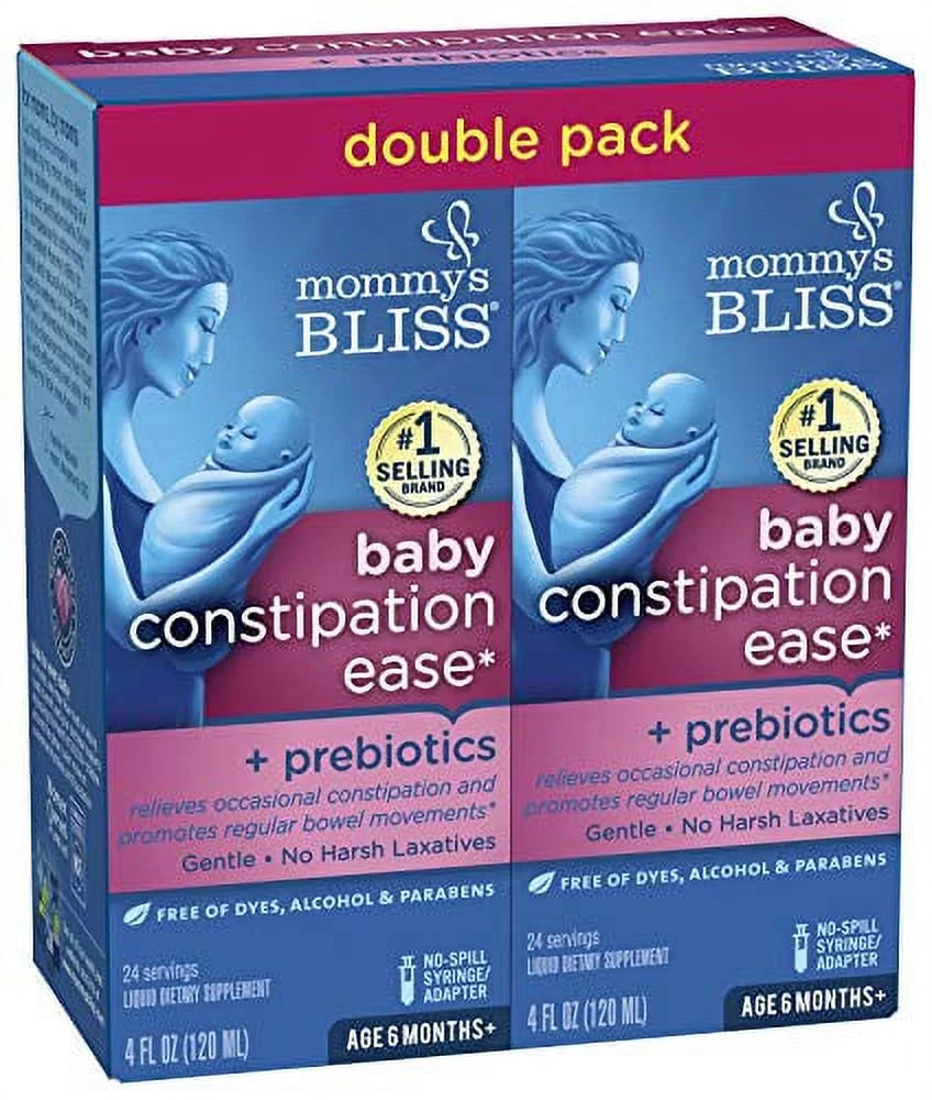 Mommy's Bliss Baby Constipation Ease with Prebiotics, 4 Fl Oz (Pack of 2) B46722