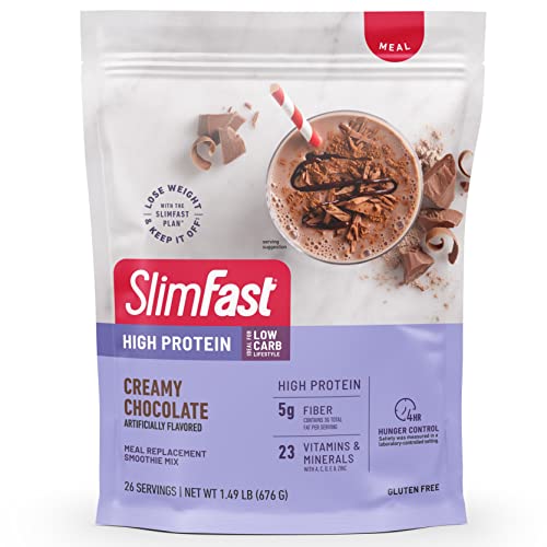 SlimFast Protein Shake, Chocolate, 20g Protein, Meal Replacement, 12 Count R712103