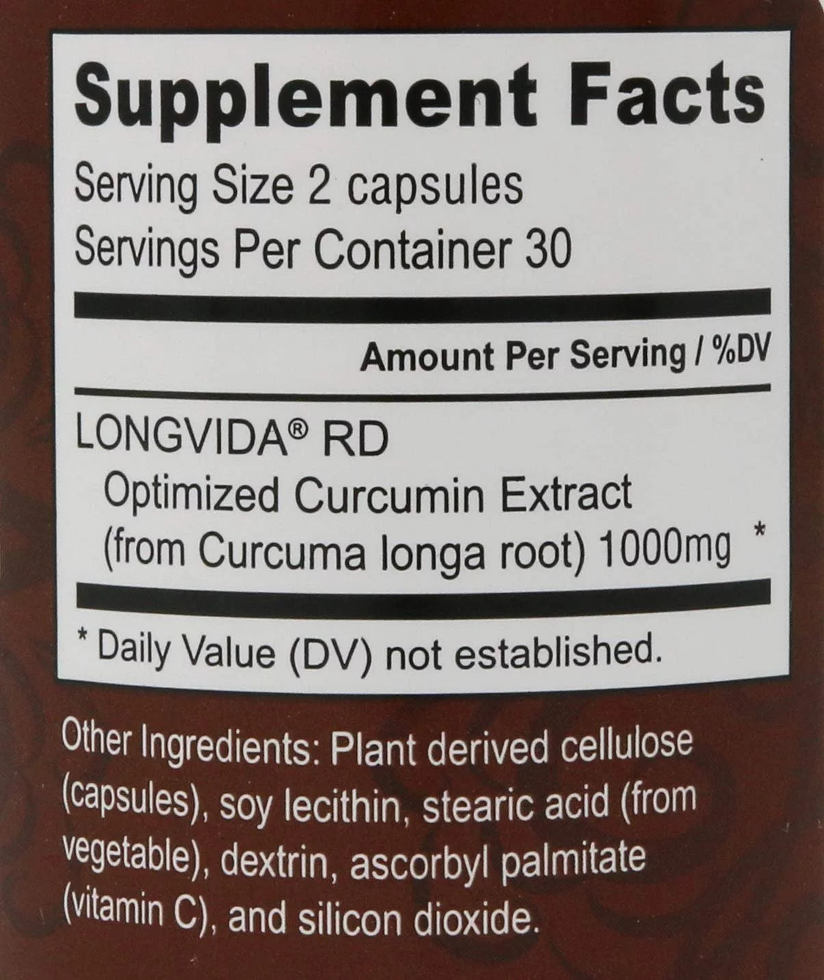 Longvida™ by Nutrivene Curcumin 500 mg, 60 capsules I415701