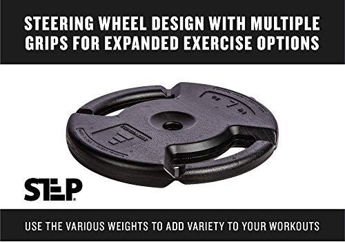 Club Quality 4-Weight Deluxe Barbell Set by Step Fitness Z720419