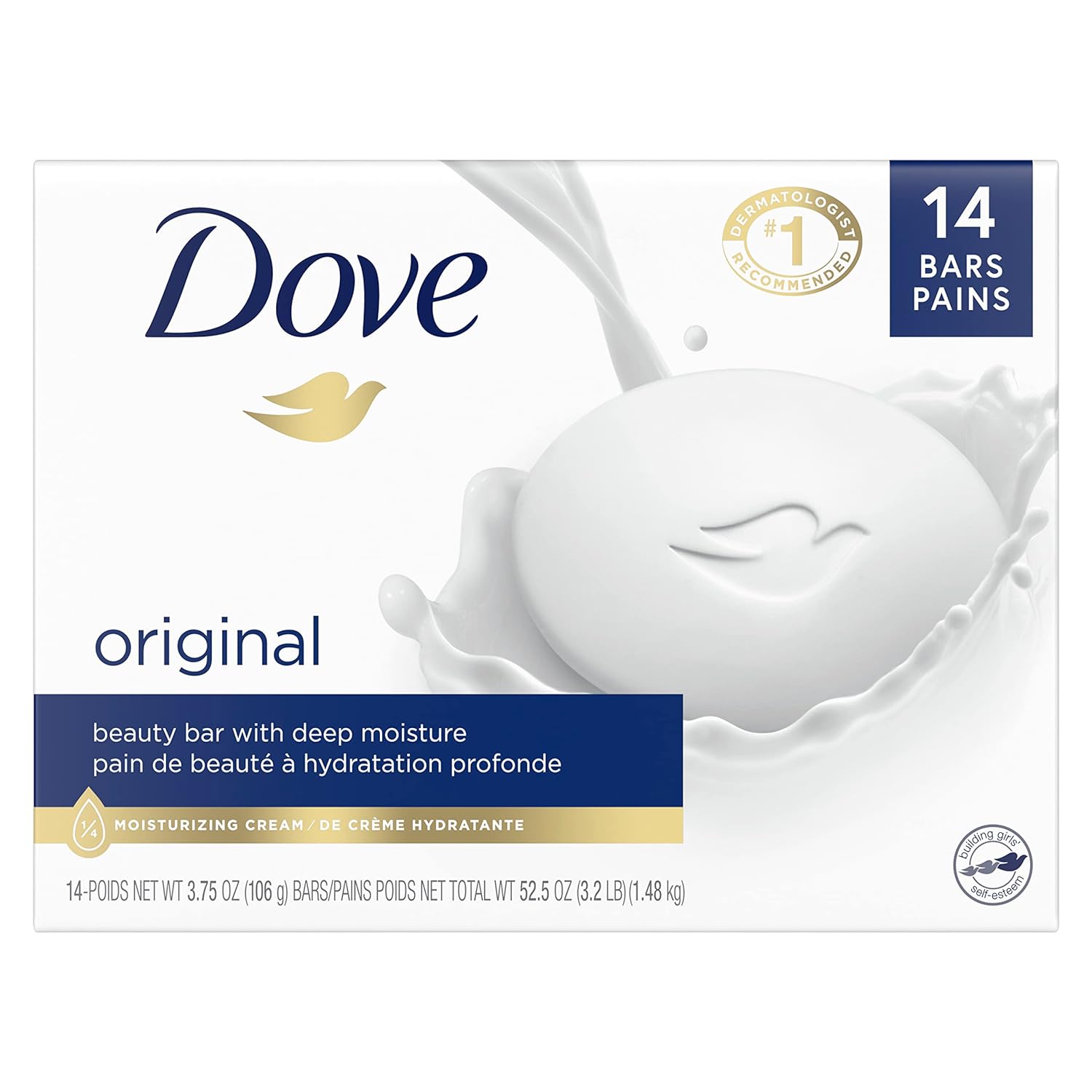 Dove Beauty Bar Cleanser Fragrance-Free 3.75 oz D523